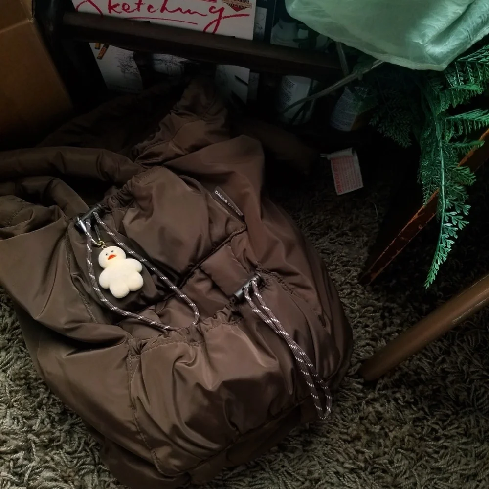 153. puffy drawstring tote bag - Picture 11 of 14